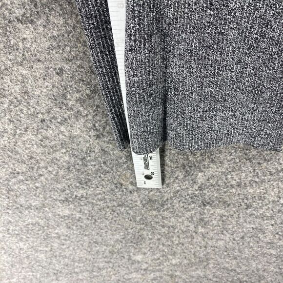 Loft Cardigan Women M Medium Gray Open Front Long Sleeve Rayon Knit Casual - Picture 8 of 10